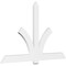 Ekena Millwork Redmond Architectural Grade PVC Gable Bracket, 84"W x 52 1/2"H x 2"D x 6"F, 15/12 Pitch GBP084X53X0206RED00 - alternate 1